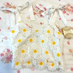 Daisy crop top